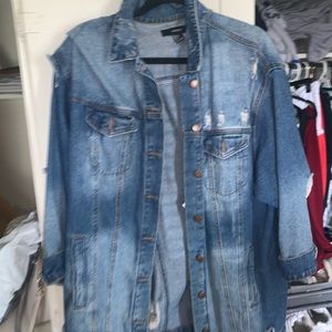 Oversized denim jacket